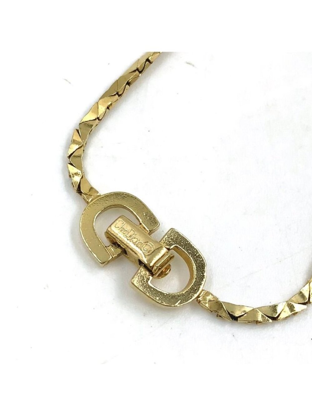 Dior CD Logo Gold Plated Chain Bracelet
